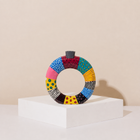 Mosaic Ring Hand-Painted Enamel Vase