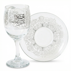 Elegant Glass Kiddush Cup for Shabbat – Jerusalem Glass Series