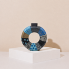 Azure Ring Hand-Painted Enamel Vase