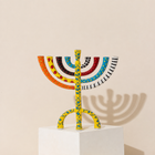 Enamel-Colored Luxury Hand-Crafted Menorah – The Classic Premium Series