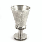 Round Contemporary Pewter Kiddush Cup