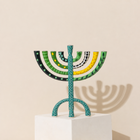 Luxury Hand-Crafted Enamel Chanukah Menorah – The Classic Premium Series
