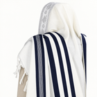Men's Non-Slip Tallit in Dark Blue | Arbel