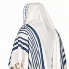 Kids' Bar Mitzvah Checkered Wool-Blend Tallit | Ohr