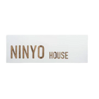 Handmade house sign made of clean white concrete with wooden lettering - HOUSE series
