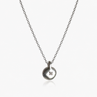 Sterling Silver Bean Pendant Necklace