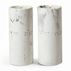 Handcrafted Concrete Shabbat Candle Holders – Flow Series