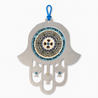 Sky Blue Home Blessing Hamsa Wall Art
