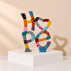 Layered Hope Hand-Painted Enamel Sculpture