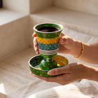Handcrafted Enamel Kiddush Cup - Premium Curved Series