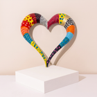 Modern Heart Enamel Wall Art