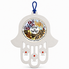 Seven Species Home Blessing Stainless Steel Hamsa