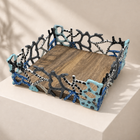 Coral Grove Enamel Serving Tray