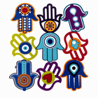 Colorful Hamsa Metal Wall Art