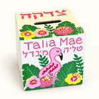 Custom Name Flamingo Tzedakah Box