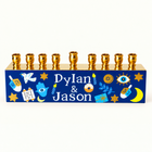 Custom Name Kids Hanukkah Symbols Menorah