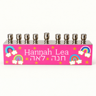 Personalized Rainbow Theme Hanukkah Menorah