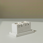 Modern Shabbat Candle Holders & Concrete Tray Set – Urban Shabbat Series