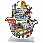 Jerusalem Heritage Hamsa Desktop Art