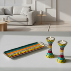Hand-Painted Luxury Judaica Set – Premium Shabbat Series