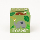 Personalized Elephant Safari Tzedakah Box