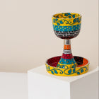 Handcrafted Enamel Kiddush Cup for Shabbat – Classic Premium