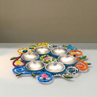 Passover Elegance Hand-Painted Enamel Art
