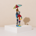 Just Singing in the Rain Hand-Painted Enamel Sculpture