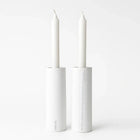 Modern Tall Concrete Shabbat Holders – Aura Series