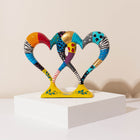 Heart Union Hand-Painted Enamel Art