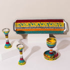 Modern Handcrafted Enamel Judaica Masterpiece – Premium Shabbat Series