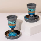 Premium Shabbat Kiddush Cup and Base – Premium Curved