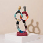 Shalom Couple Hand-Painted Enamel Sculpture
