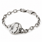Sterling Silver Lion Medallion Link Bracelet