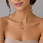 Personalized Hebrew Name Paperclip Necklace