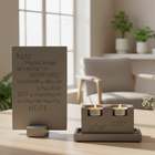Jewish Candle Set with Tray & Blessing – Urban Shabbat Series