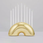 Nosh Hanukkah Menorah - Brass