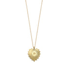 Personalized Heart Medallion Initial Necklace