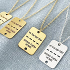Bring Them Home Jewish ID Tag Necklace