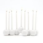 Bubble Stoneware Hanukkah Menorah