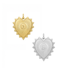 Vesta Initial Heart Medallion