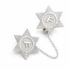 Chai Star of David Tallit Clips