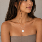 Ahavah Hebrew Tag Necklace