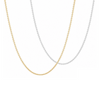 Classic Flat Oval Link Chain Sterling Silver or Gold Plated