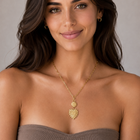 Personalized Initial Medallion Lariat Necklace