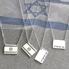 Israel Flag Pendant Necklace