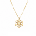 Fortuna Diamond Star of David Paperclip Necklace