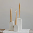 Stone-Inspired Porcelain Candlesticks