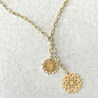 Maya Personalized Medallion Lariat