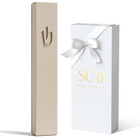Elegant Beige Stainless Steel Mezuzah Case | Sweetheart